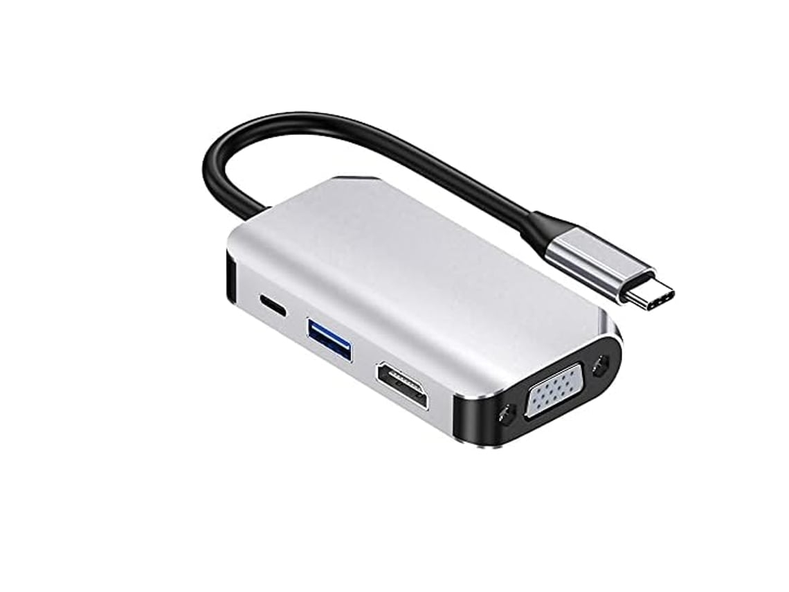 Dock splitter hub USB Tipo C, notebooks, multimídia, STELASPLEN