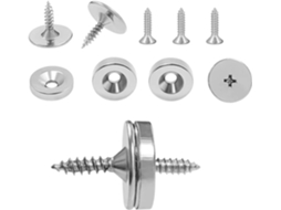 Conjunto Com 4 Fechos Magnéticos De 15mm Para Armários E Portas