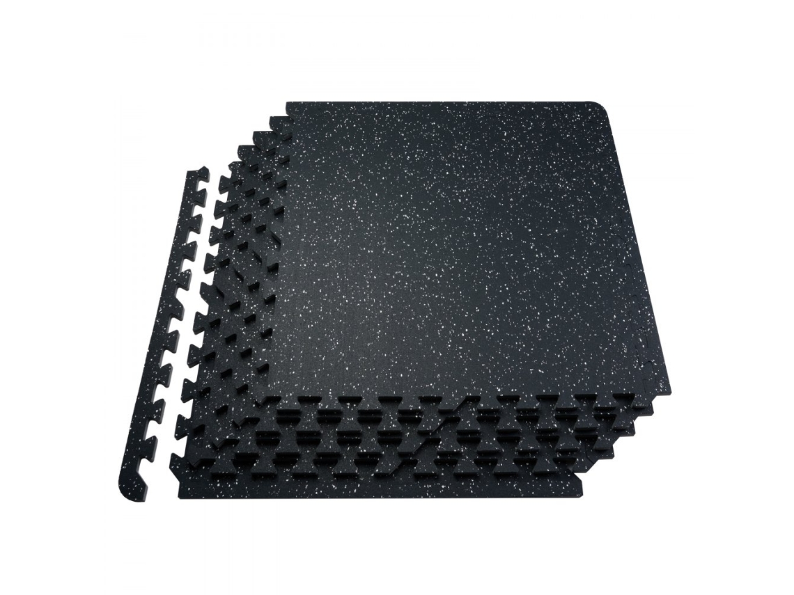Conjunto De Tapetes De Ginásio Eva/borracha 1,42 Cm Antiderrapantes Tekmaquinas