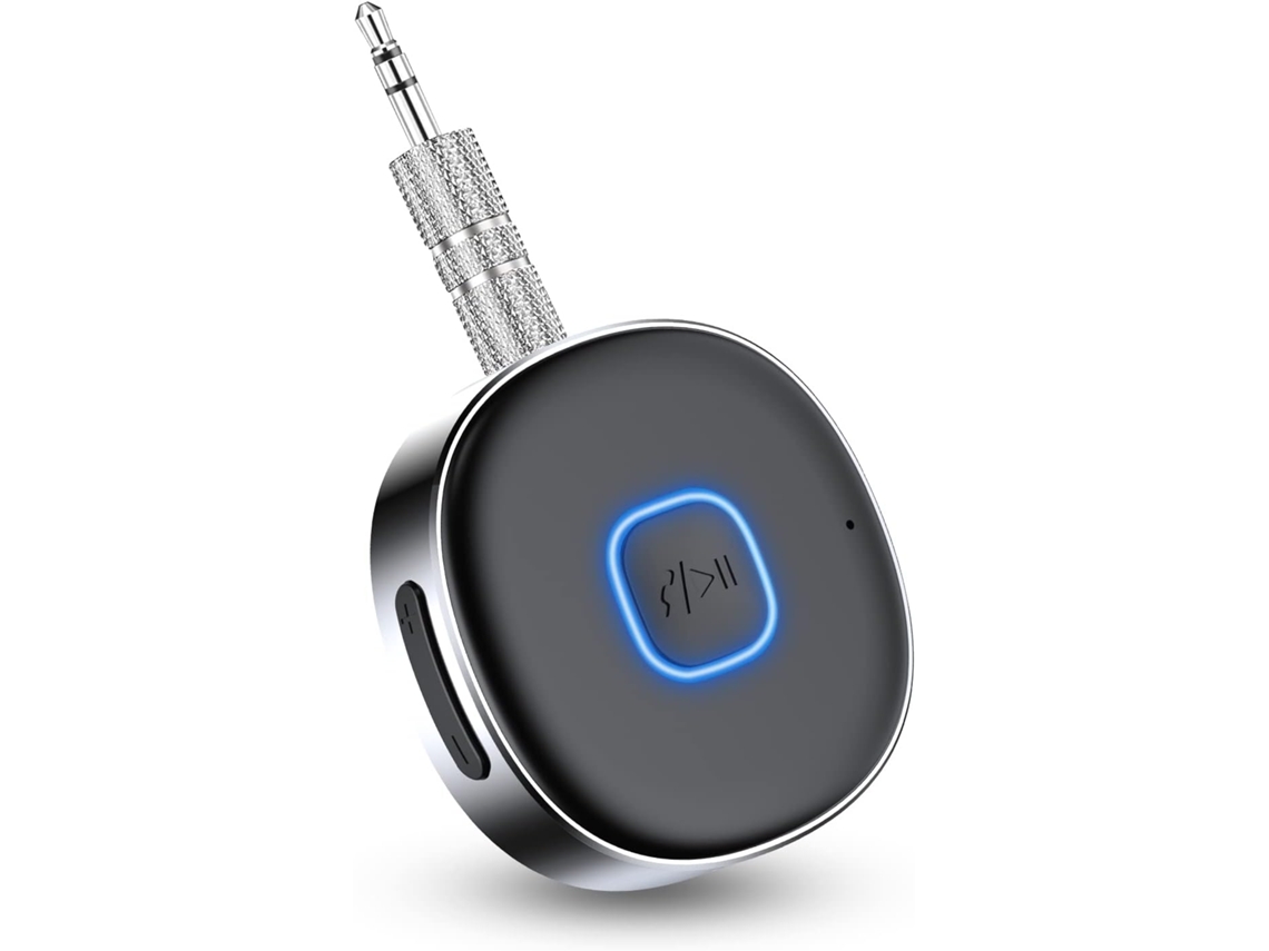 Adaptador Bluetooth Aux Para Carro Com Receptor Bluetooth 5.0 Sem Fio, Conexão Dupla E 16 Horas De Reprodução.