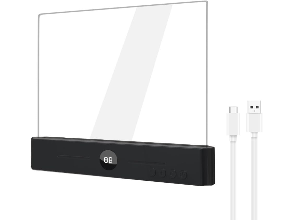Luminária De Leitura Led Para Tablets, Luz Noturna De Cabeceira Com Temporizador E Função Proteção Ocular, Luminária De