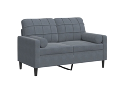 2-seater Sofa, 2-seater Sofas Vidaxl Cinzeto Veludo (n/a)