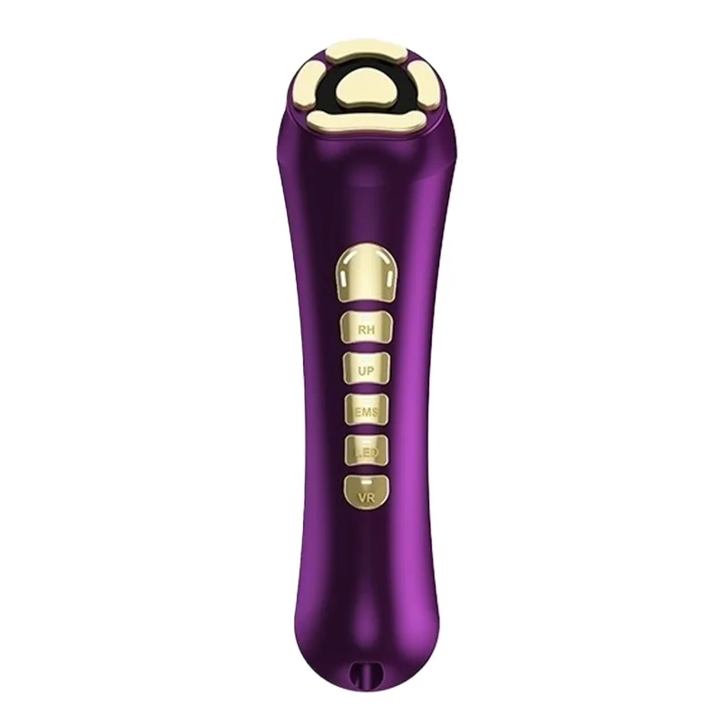 (vermelho) Aparelho de beleza portátil multifuncional com efeito lifting e tratamento terapêutico para a pele.