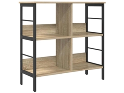 Estante em Carvalho Sonoma com Madeira Processada MAISON EXCLUSIVE (82x32x79 cm)