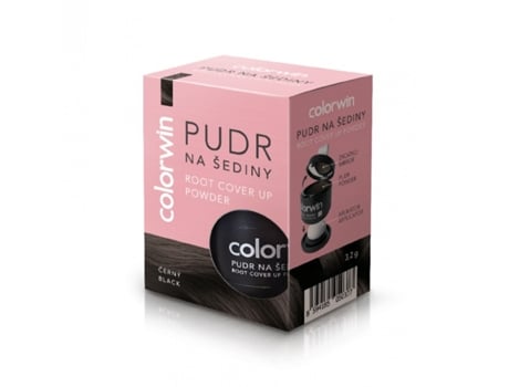 Pó De Raiz Colorwin Para Cobrir E Aumentar Volume Do Cabelo, Preto, 3.2g