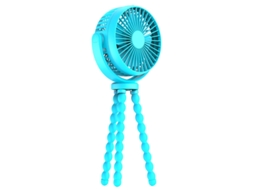 Rechargeable Stroller Fan Rotatable Handheld Flexible Tripod 3 Speed Royalblue