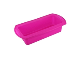 Molde de Silicone para Pão e Bolo Antiaderente Resistente Ao Calor Forno Micro ondas Refrigerador 27x13x6.5cm 2*rosa