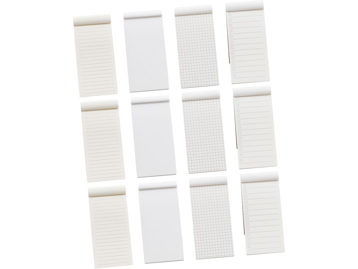 Lote De 12 Blocos-notas Em Papel Kraft Kaki, Mini Carnet Portátil Para Planejamento E Prêmio De Notas