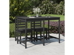 Vidaxl Mesa De Jardim 159,5x82,5x110 Madeira De Pinho Maciça Cinzento