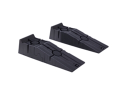 Conjunto de 2 Rampas para Carro em Plástico Portáteis Carga Até 2,5 Toneladas 91x30x21 Cm, Preto Ge