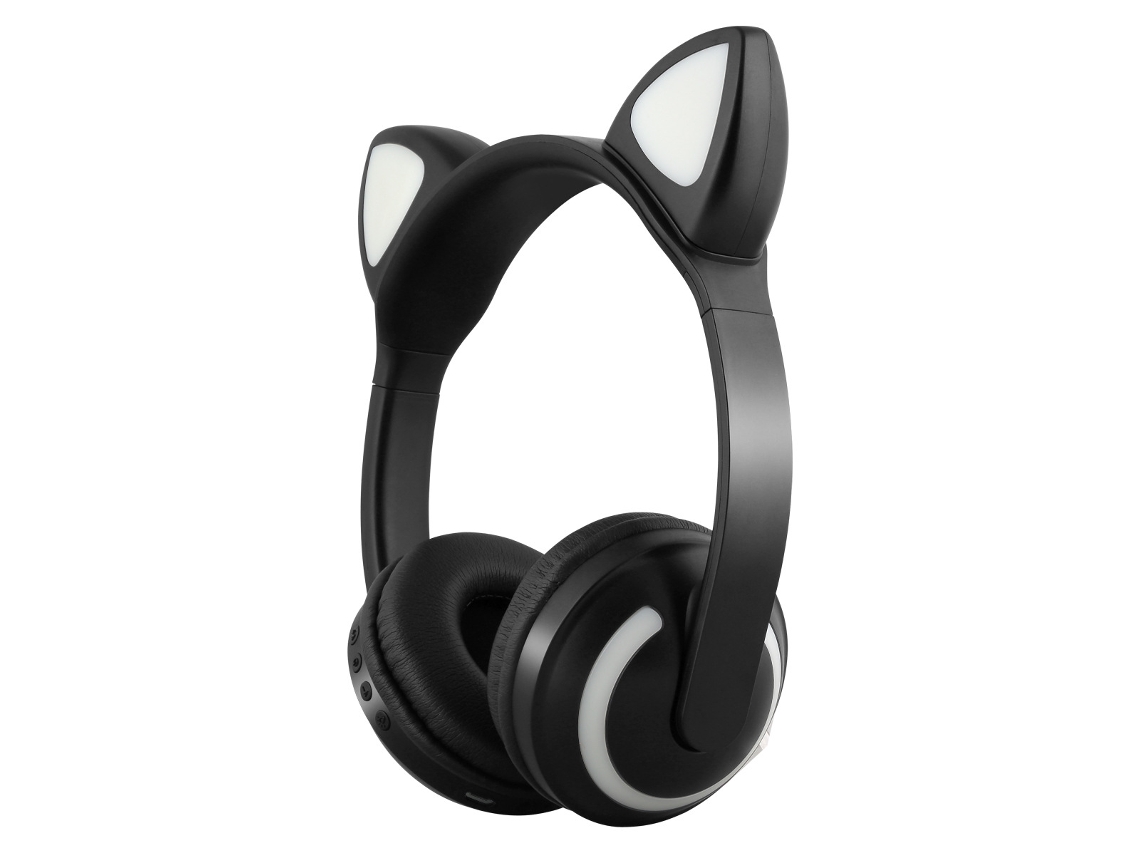 Auscultadores Bluetooth YDCY Zw-19 Over Ear MicroAuriculares Noise Cancelling Preto