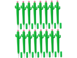 Conjunto De 25 Canetas Em Gel Formato Cacto, Rollerball, Criativas E