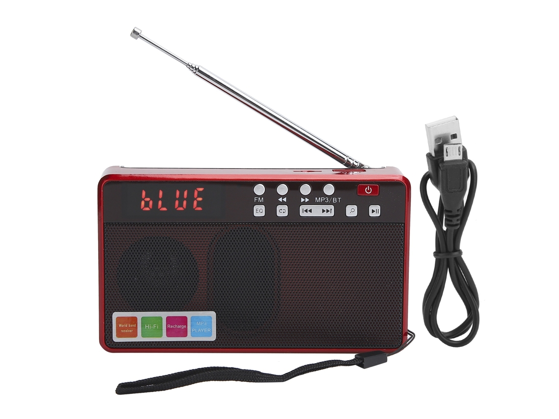 Lurelia Rádio Portátil Am/fm, Bluetooth, Usb, Compacto
