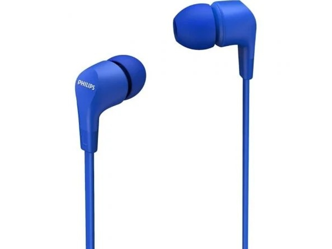 Fones De Ouvido Intra-auriculares Philips Tae1105bl/00 Blue Com Graves Potentes Fones De Ouvido Intra-auriculares Philips Tae1105bl/00 Na Cor Azul,