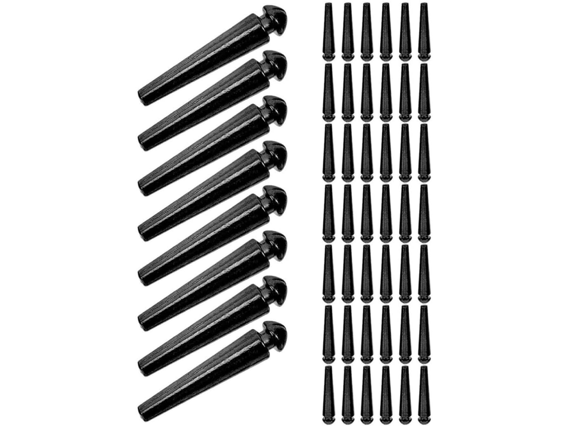 50 pinos de cribbage de metal preto