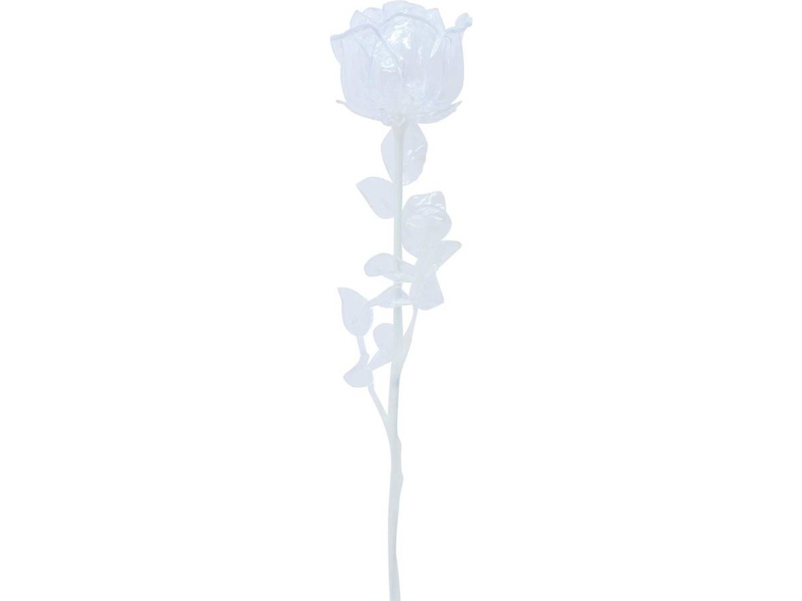 Planta Artificial EUROPALMS Crystal Rose (Branco - 81 cm)