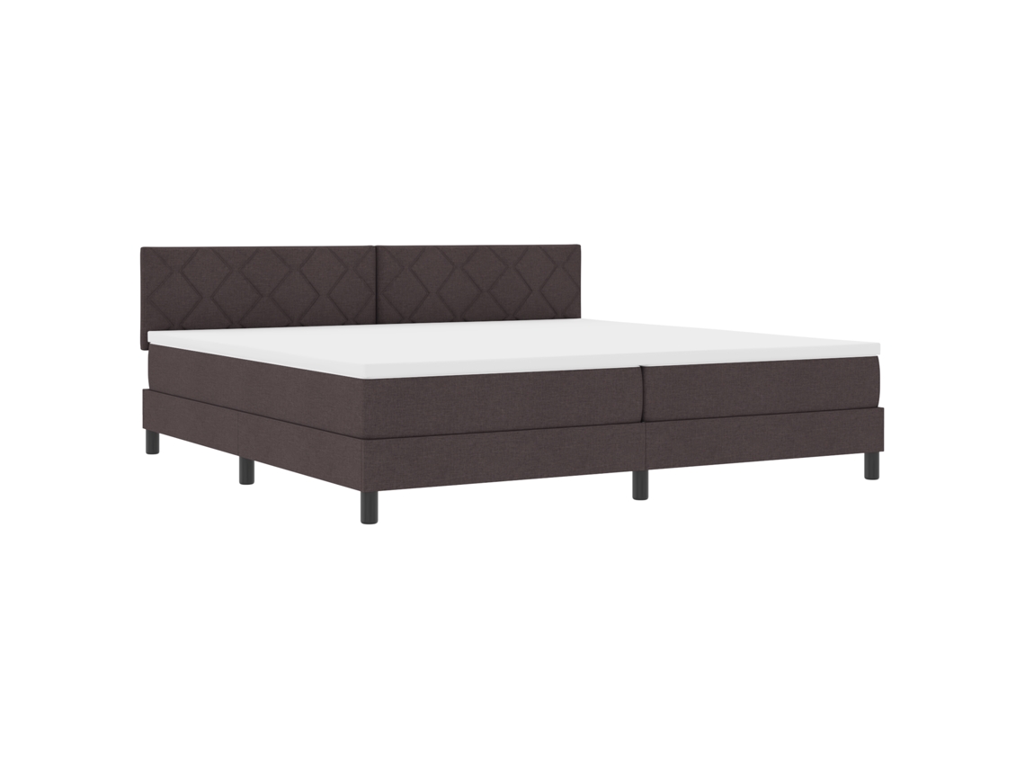 Conjunto 1 Cama Box Vidaxl Castanho Tecido (200 X 200 Cm)