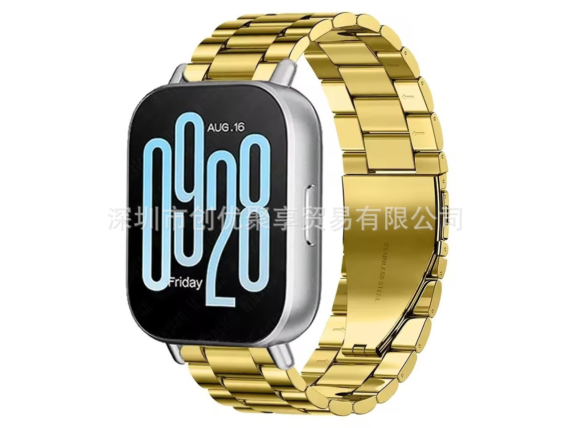 Pulseira De Aço Sanzhu, Versão Juvenil, É Adequada Paradourado Redmi Watch 5 Active Yunzii