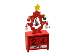 Enfeite de Calendário de Madeira de Natal-1811R AURUM