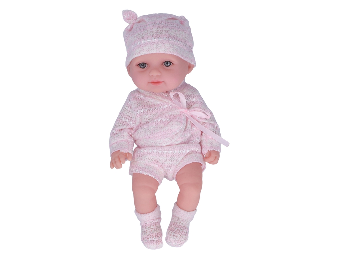 Ats muñeca Bebé Simulada de 27,94 Centímetros Bonita Y Realista Con Ropa Juguete Regalo de Aniversário Rosa
