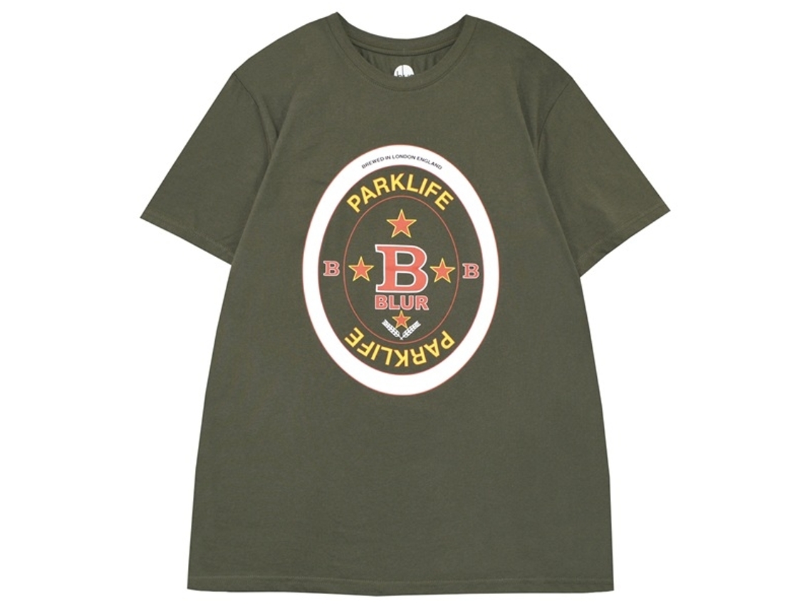 Blur Parklife Beermat T-shirt Classic Unisex Adults Size:s