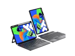 Teclado Bluetooth Para Tablet Lurelia, Para Lenovo Xiaoxin Pad Pro 12,7" Elegante (2024 2025 2024/2025, Preto, Teclado Bluetooth