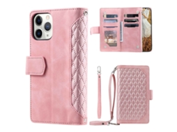 Capa Pega Inch Para Iphone 11 Pro Pele Sintética Com Porta-cartões Rosa