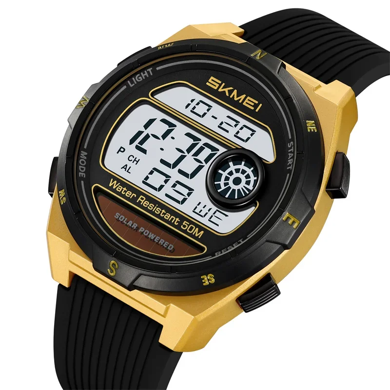 Relógio Esportivo Masculino com Pulseira de Silicone, Cronógrafo Led MDUG
