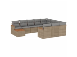 Garden Sofa Set, Garden Sofa Sets Vidaxl Bege Rattan / Vime (n/a)