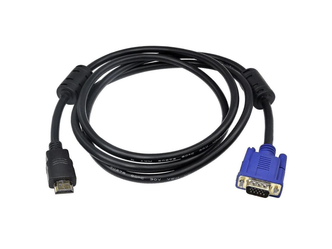 Lurelia Adaptador Gráfico Hdmi Para Vga, Macho, 1,8 M, Com Áudio