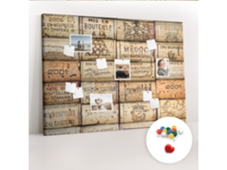 Painel De Cortiça Para Parede Rolhas De Vinho Para O Escritório Espelharte (140x100 Cm)