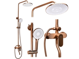Conjunto De Chuveiro Rea Drop Brush Copper