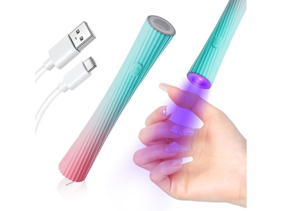 Luz Uv Mínima para Unhas Lâmpada Led Portátil Secador de Unhas para Manicure Diy em Casa (g+p)