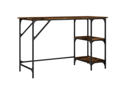 Conjunto 1 Secretária Vidaxl Marrom Metal (120 X 50 X 75 Cm)