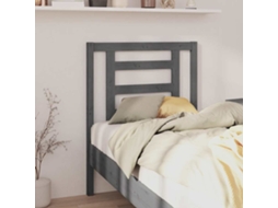 Vidaxl Cabeceira De Cama 81x4x100 Cm Pinho Maciço Cinzento