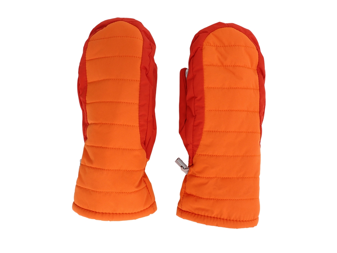Luvas de Inverno para Meninos e Meninas, Impermeáveis, Antivento, Acolchoadas, Neve e Esqui, Laranja | S/MARCA