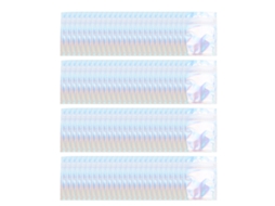 100 Sacolas De Embalagem Resealable Iridescent Holográficas 7x10cm Com Efeito Holofórico, Reutilizáveis E À Prova D'água