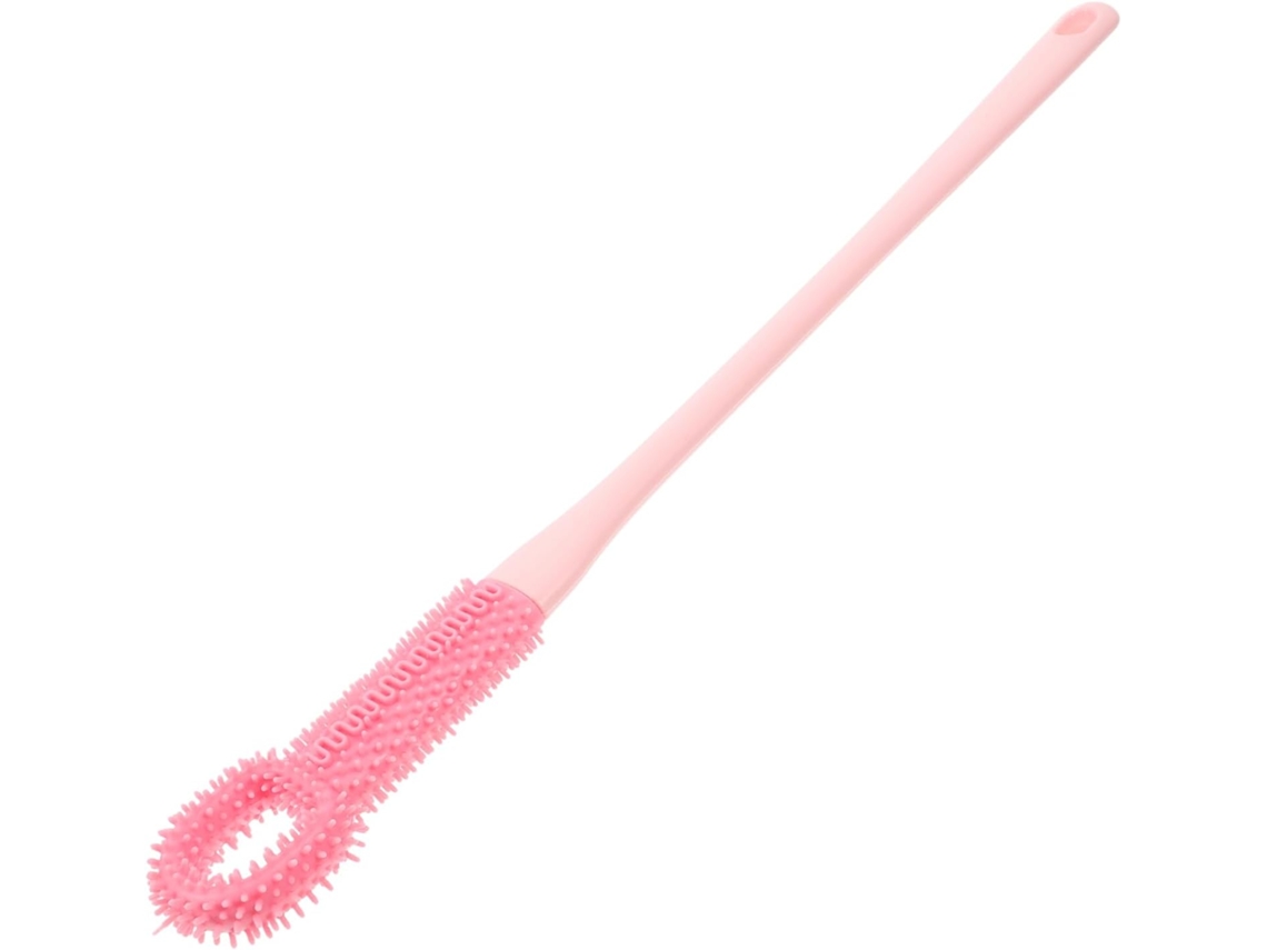 Escova De Banho Bestyash, Limpeza E Esfoliação, Cabo Longo, Ergonômica, Confortável E Fácil De Usar, Rosa