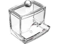 Dispensador De Cotonetes Em Acrílico, Organizador Com Tampa. Aquaforge