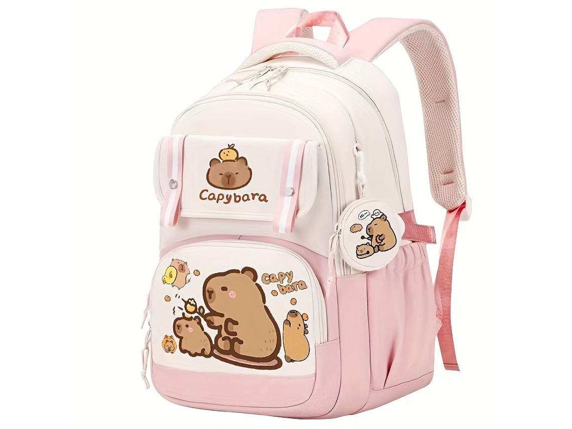 Mochila Escolar Capivara CUICH Rosa