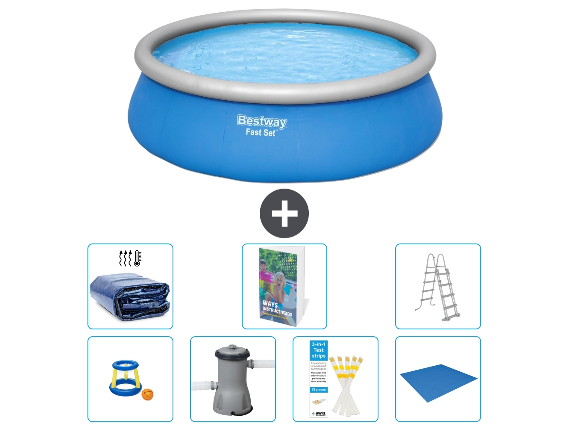 Bestway Piscina Bestway Fast Set Redonda - 457x122 Cm - 8-peças S394