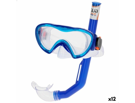 Óculos de Mergulho com Tubo AQUASPORT Infantil 12 Un
