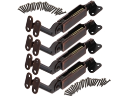 Conjunto De 4 Dobradiças Antigas Para Tampa Armário, Baú Ou Porta.