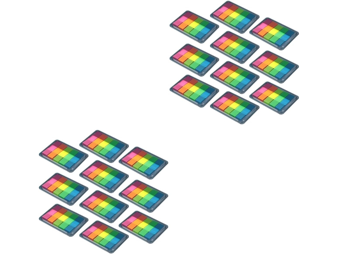 2 Conjuntos De Blocos De Notas Autoadesivos Fluorescentes, Cadernos