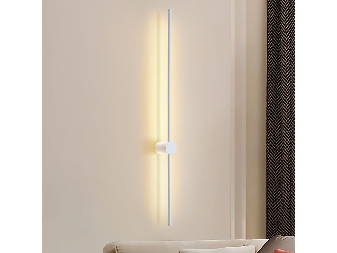 Nettlife Candeeiro De Parede Led Interior 60 Cm Moderna Design Branco Quente 3000 K Pivotante, Regulável, Orientável, Para Uso Diário