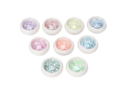 9 Caixas De Lantejoulas Holográficas Para Unhas, Glitter Diy, Pó De Flocos, Decoração Manicure