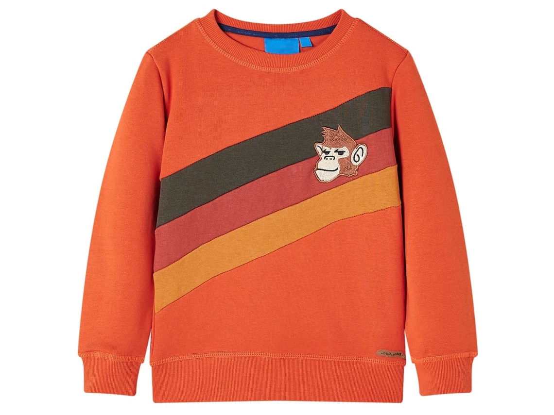 Sweatshirt Para Criança Laranja 116