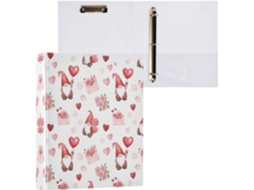 Pasta de Argolas com 3 Furos para Folhas Tamanho Carta , Organizador Fichário Prancheta, Supor (27,9 X 21,6 Cm)