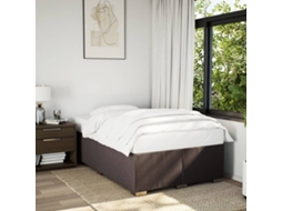 Vidaxl Estrutura De Cama Sem Colchão 120x190cm Castanho Escuro