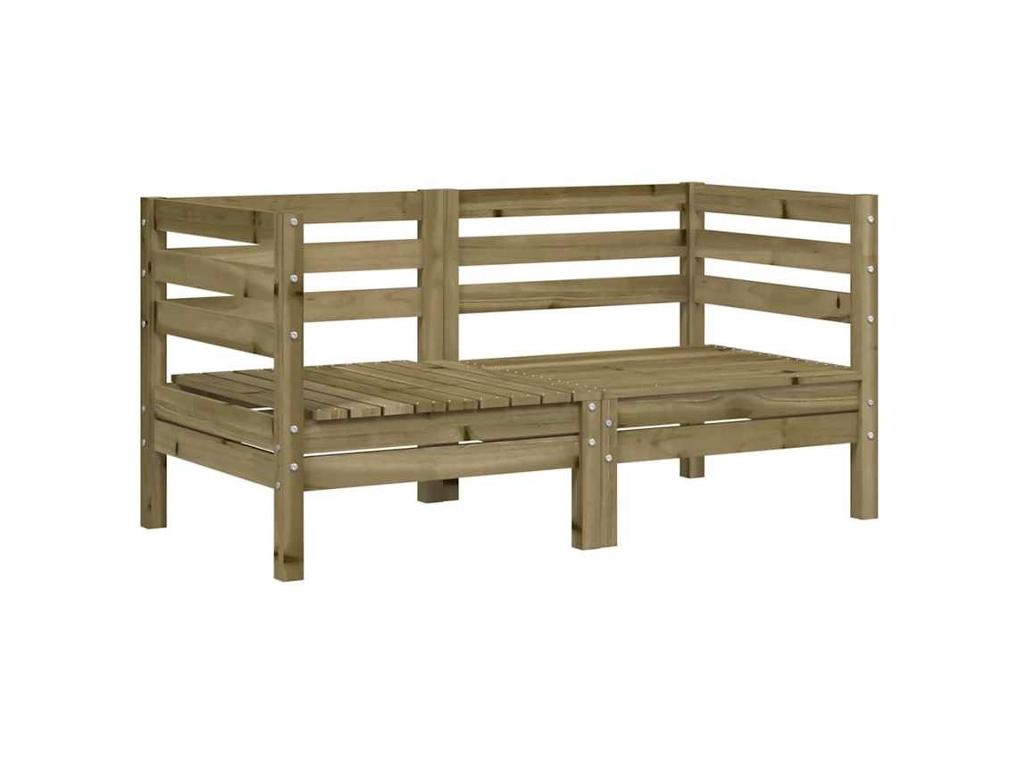 Maison Exclusive - Sofás De Canto Para Jardim 2 Pcs Madeira De Pinho Impregnada